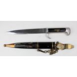 Italian WW2 MVSN (Volunteer National Security Militia) Facist Leaders Dagger with scabbard and