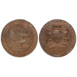 Token, 18thC : Bath, Gye's Printers, 'Debtors in Ilchester Goal' Halfpenny 1794, D&H Somerset No.