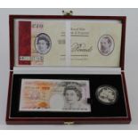 Debden set C120, HM the Queen's 70th birthday issued 1996, comprising Kentfield 10 Pounds serial