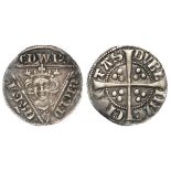 Edward I silver penny of Ireland, legend with punctuation, Spink 6246A, VF