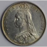 Halfcrown 1887 Jubilee, GEF