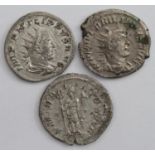 Philip I silver antoninanus, reverse:- Aequitas standing left, holding scales and cornucopiae,