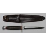 Fighting knife by William Rodgers, little used, with scabbard