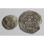 Charles I silver sixpence, mm. Bell, 1634-1635, Spink 2813, flat/NVF, with a Commonwealth silver