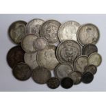 South Africa (22) 19thC Kruger coins, mostly silver, mixed grade.