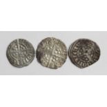 Edward I silver farthings, first with inner circles and reads CIVITAS LONDON, F/NVF, second, inner