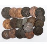 Tokens, 18thC (20) copper Halfpennies, Fair to Fine.