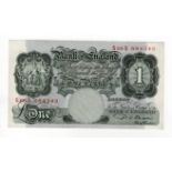 Beale 1 Pound issued 1950, REPLACEMENT note serial S66S 684343, (B269, Pick369b), lightly pressed
