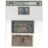 Cyprus (3), 250 Mils dated 1st March 1957, portrait Queen Elizabeth II at right, (TBB B133c,