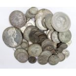 World Silver (81) 18th-20thC assortment, mixed grade (a few holed or altered)