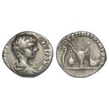 Caracalla silver denarius, struck as Caesar under Septimius Severus 195-198 A.D., Rome Mint 198 A.