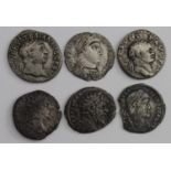 Vespasian silver denarius, Sear 2282, F, a ditto but Trajan, RSC II, p.91, 234, VF, 2 x ditto of