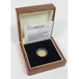 Tristan da Cunha gold Half Guinea 2008. Proof aFDC boxed as issued