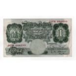 O'Brien 1 Pound issued 1955, special number SOLID LUCKY 8's, serial J07K 888888, (B273, Pick369c),