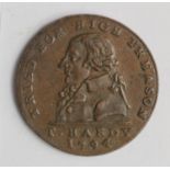 Token, 18thC : Thomas Hardy Aquitted for High Treason Halfpenny 1794, D&H Middlesex No. 1024-1028,