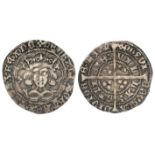 Henry VI, First Reign 1422-1461, silver groat, Annulet Issue 1422-1430 Calais, an annulet in two