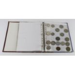 China, collection of milled coins in an album, 19th-20thC including silver; in need of careful