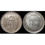 British Exhibition Medal, white metal d.32.5mm: International Inventions Exhibition London 1885, (