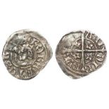 Robert II of Scotland silver halfpenny, obverse:- Crowned bust left, sceptre before, legend:- +