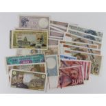 France (56), a collection including 5 Francs 1969, 500 Francs dated 1954, 10 Francs dated 1968,