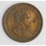 Token, 19thC : Ireland, 'Wellington & Erin Go Bragh' Penny 1818, engrailed edge, GF-nVF, some