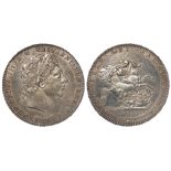 Crown 1820/19 LX, S.3787, lightly toned EF, some hairlines.