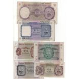 British Military Authority (6), a full set of 1943 issue, 1 Pound, 10 Shillings, 5 Shillings, 2