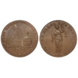 Token, 18thC : Ireland, Dublin, Talbort Fyan Grocer Halfpenny 1794, D&H Dublin No. 308, GVF, trace