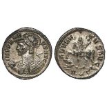 Probus antoninianus, Rome Mint 278-280 A.D. officina R crescent S = 6, obverse:- Helmeted and