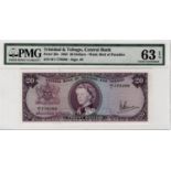 Trinidad & Tobago 20 Dollars issued 1964, signed J.E. Bruce, serial H/1 779289, (TBB B204d,