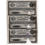 Stamford, Spalding & Boston 5 Pounds (3), including a pair of consecutively numbered notes serial
