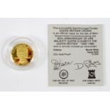 Isle of Man Crown 1980 (struck in 22ct gold) Proof FDC in a hard plastic capsule with certificate