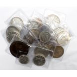 GB Coins (23) 19th-20thC assortment including much silver, mixed grade, high grade noted.