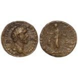 Antoninus Pius brass dupondius, Rome Mint 142 A.D., reverse:- Genius of the senate, togate, standing