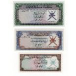 Muscat & Oman (3), 1/2 Rial Saidi issued 1970, first prefix A/1 595232, (TBB B103a, Pick3a), lightly