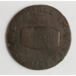 Token, 18thC : Wales, Monmouth, James Powell Halfpenny 1795, D&H Monmouthshire No. 1, Fine.