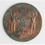 Token, 18thC : Maidstone, J. Smyth Padsole Paper Mill Halfpenny 1795, D&H Kent No. 37, proof-like EF