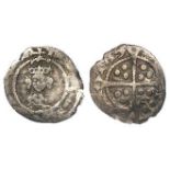 Henry VII or Henry VIII [mint mark not clear] silver halfpenny, arched crown [weak], Key below to