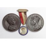 British Commemorative Medals (3): Two types of Edward VIII Coronation medals, and a George VI