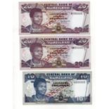 Swaziland (3), set of SPECIMEN notes, 20 Emalangeni dated 1997 (TBB B220bs, Pick25s2), 20 Emalangeni