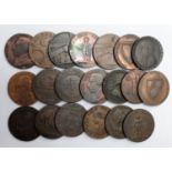 Tokens, 18thC (20) copper Halfpennies, Fair to VF