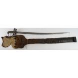 Sword: A good 1827 Pattern Rifle Officers sword of the Colchester Rifles. Victorian Crown & Cypher &