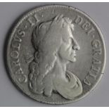 Crown 1680 T.Secundo, third bust, S.3358, cleaned Fine, scratches, ex. Lockdales A50, 25-09-05,