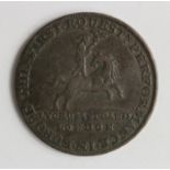 Token, 18thC : Lyceum Theatre London Halfpenny, 'London Bath or Manchester' edge, Middlesex No.362a,
