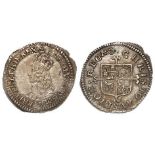 Charles II silver twopence [half-groat], First Issue, no inner circles, no mark of value, mm.