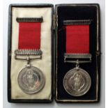 Silver Long Service medals, 10 and 20 Years, Urban District Council, Chiswick & Brentford & Chiswick