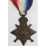 1915 Star to 12786 Pte C Bancroft Cheshire Regt. KIA 12/7/1916 with the 10th Bn. Born St Pauls,