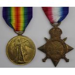 1915 Star and Victory Medal to 17167 Pte P Edwards E.Lanc.R. Died of Wounds 3/7/1916 with the 1st