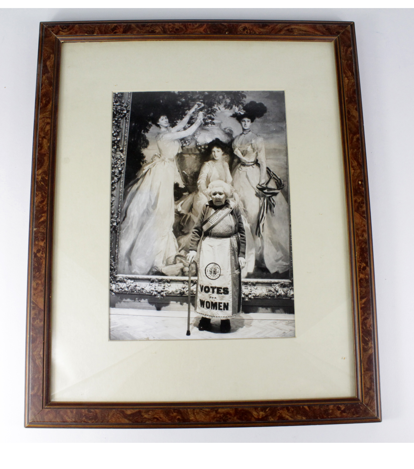 Suffragette framed photograph (looks original) of Catherine Griffiths aged 102 thought to be the