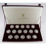 The Royal Marriage Commemorative Coin Collection 1981, the 16 coin World Silver Proof Crown set from